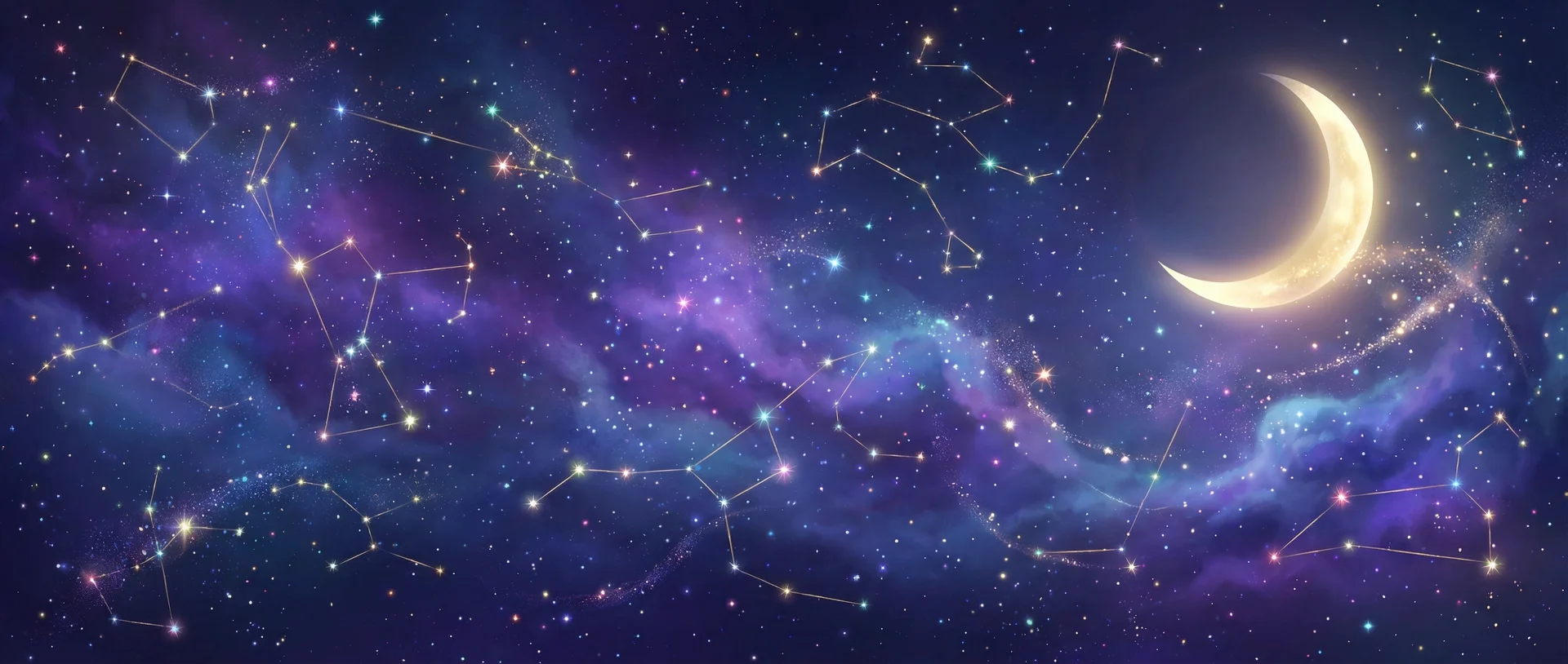 星空背景 - 羽田爱作品 | 每日星座运势与塔罗占卜